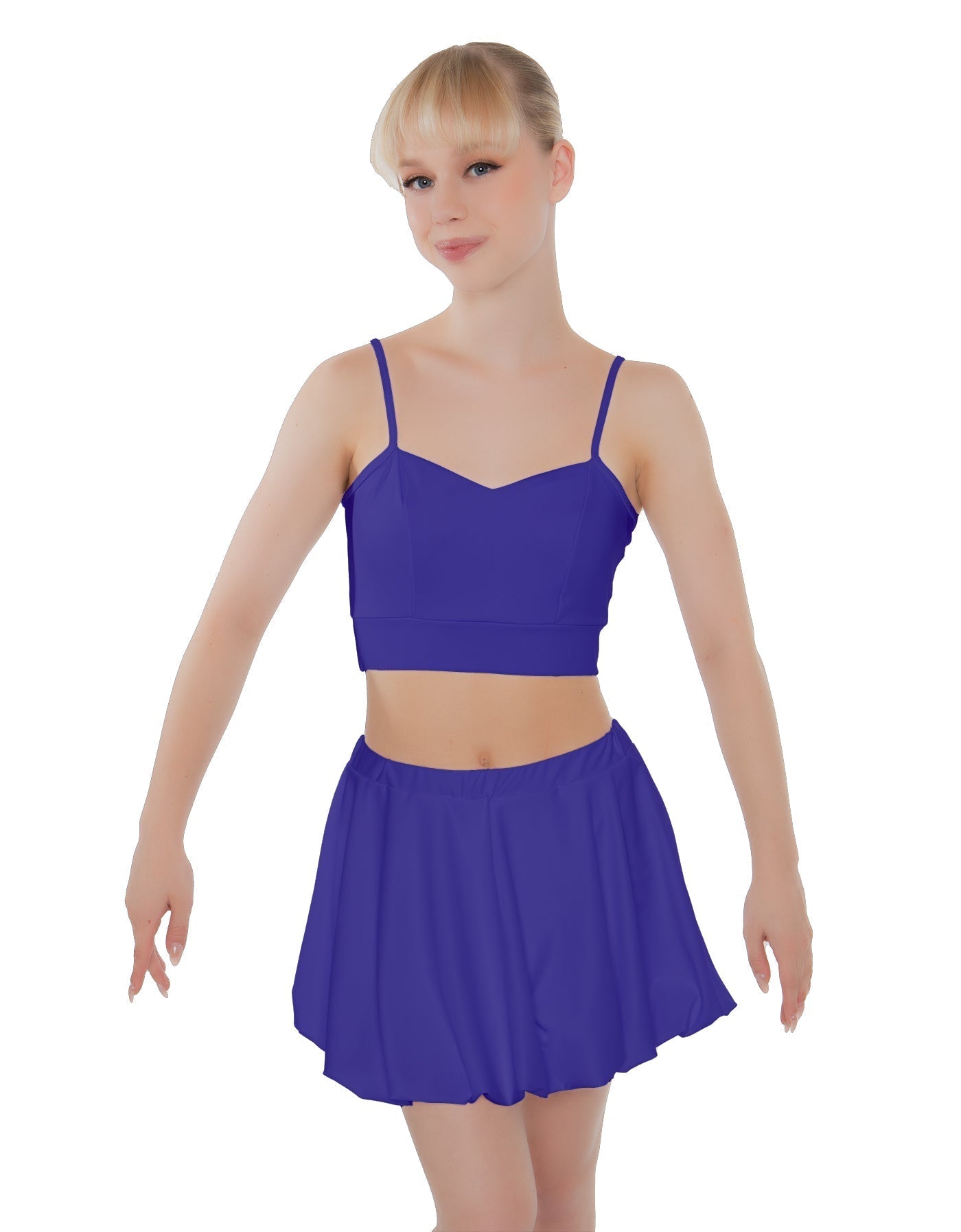 Solid Lycra Bubble Skort