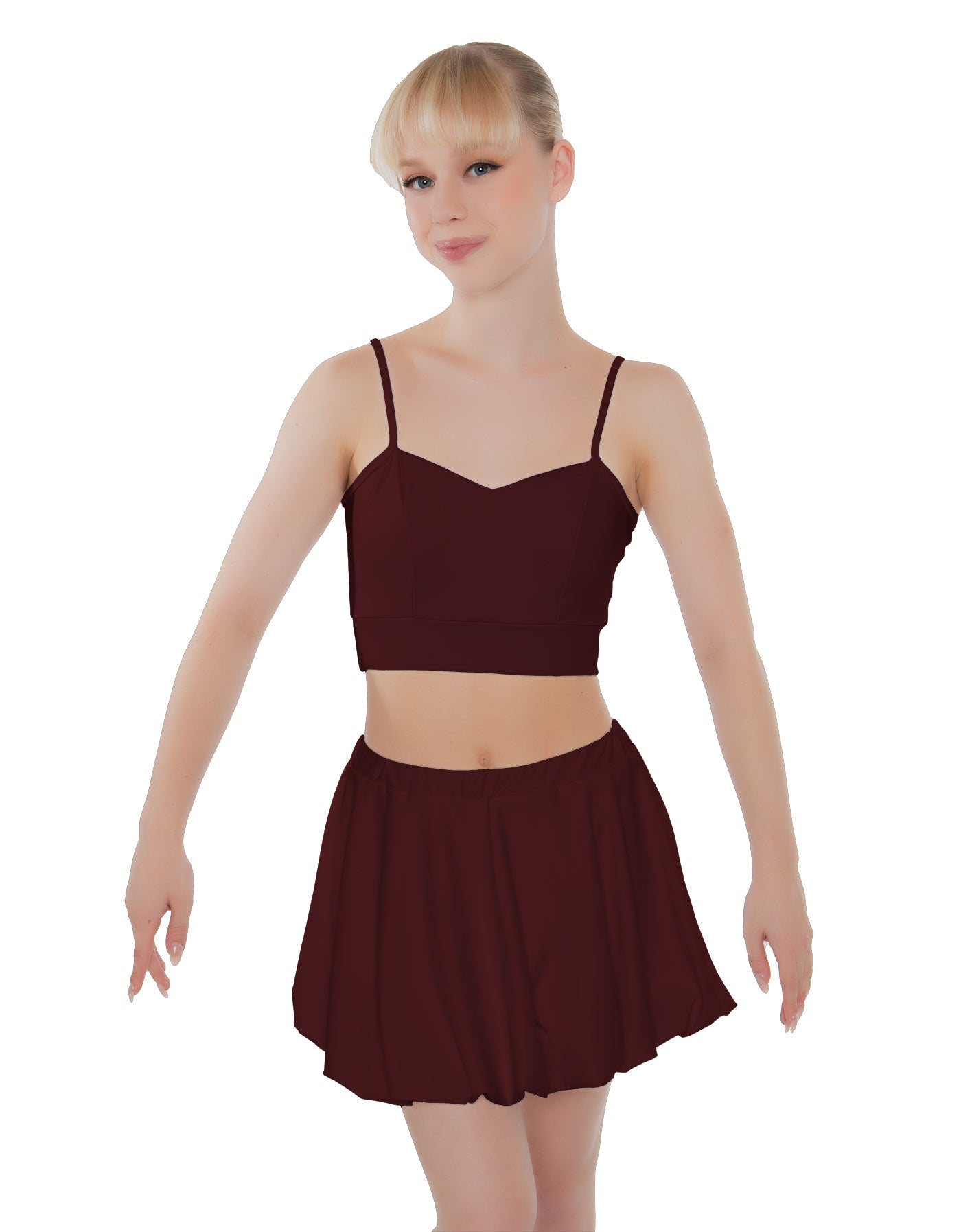 Solid Lycra Bubble Skort