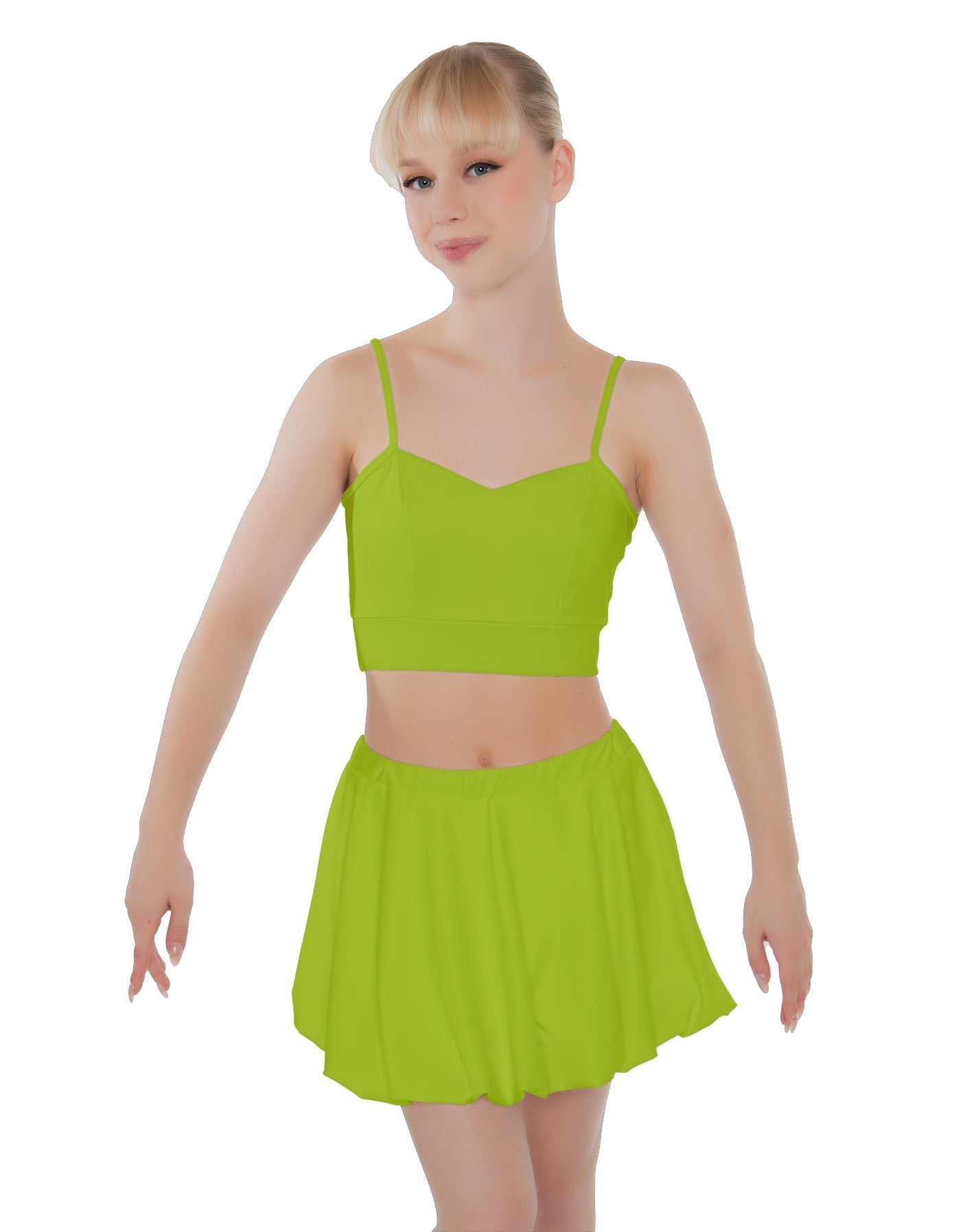 Solid Lycra Bubble Skort