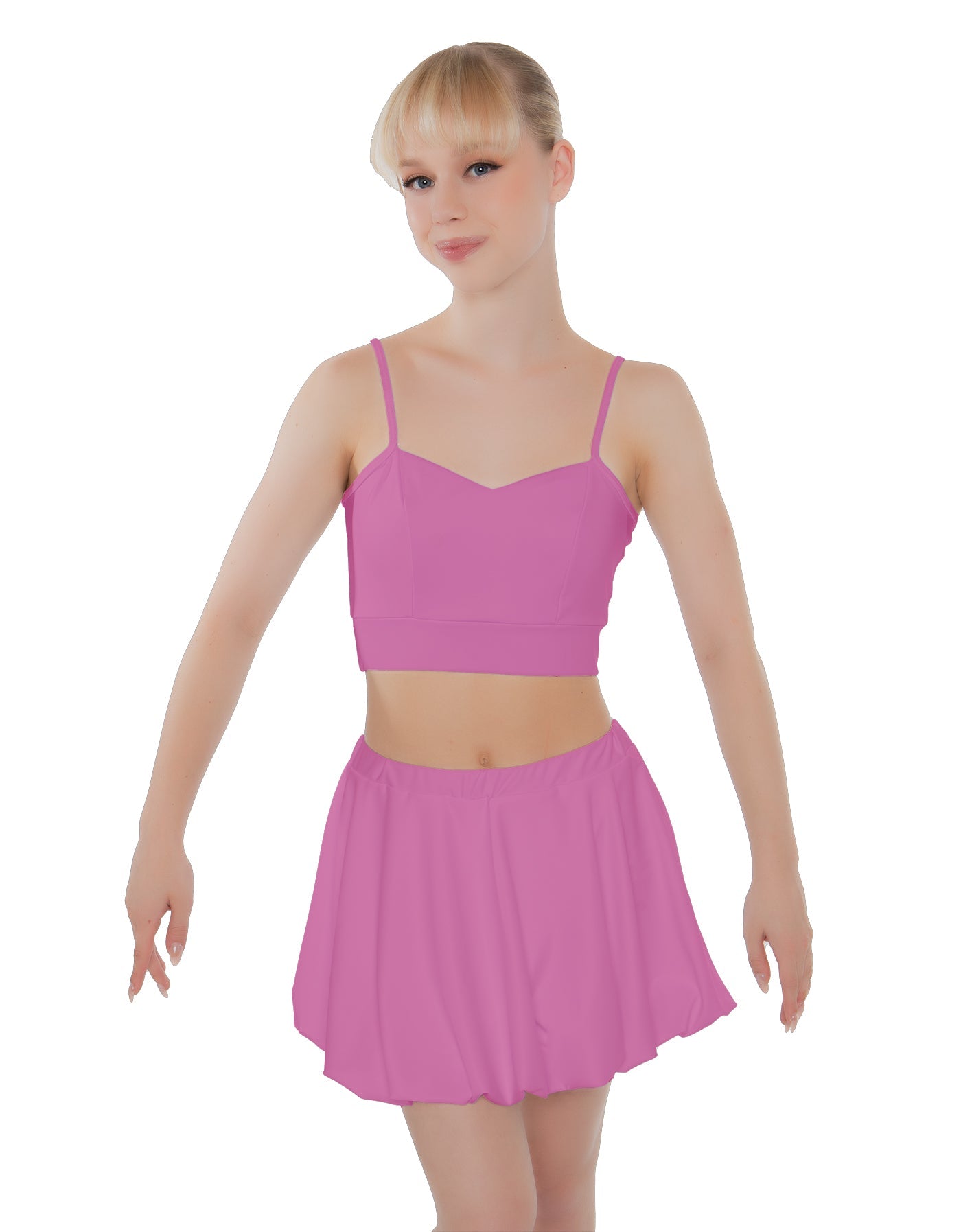 Solid Lycra Bubble Skort