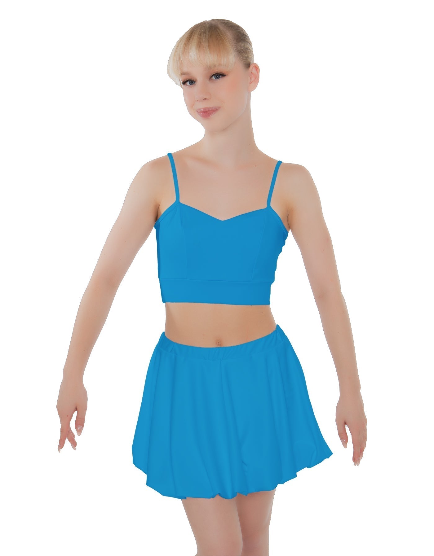 Solid Lycra Bubble Skort