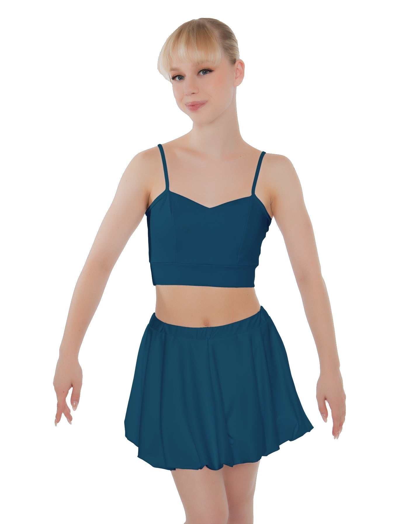 Solid Lycra Bubble Skort
