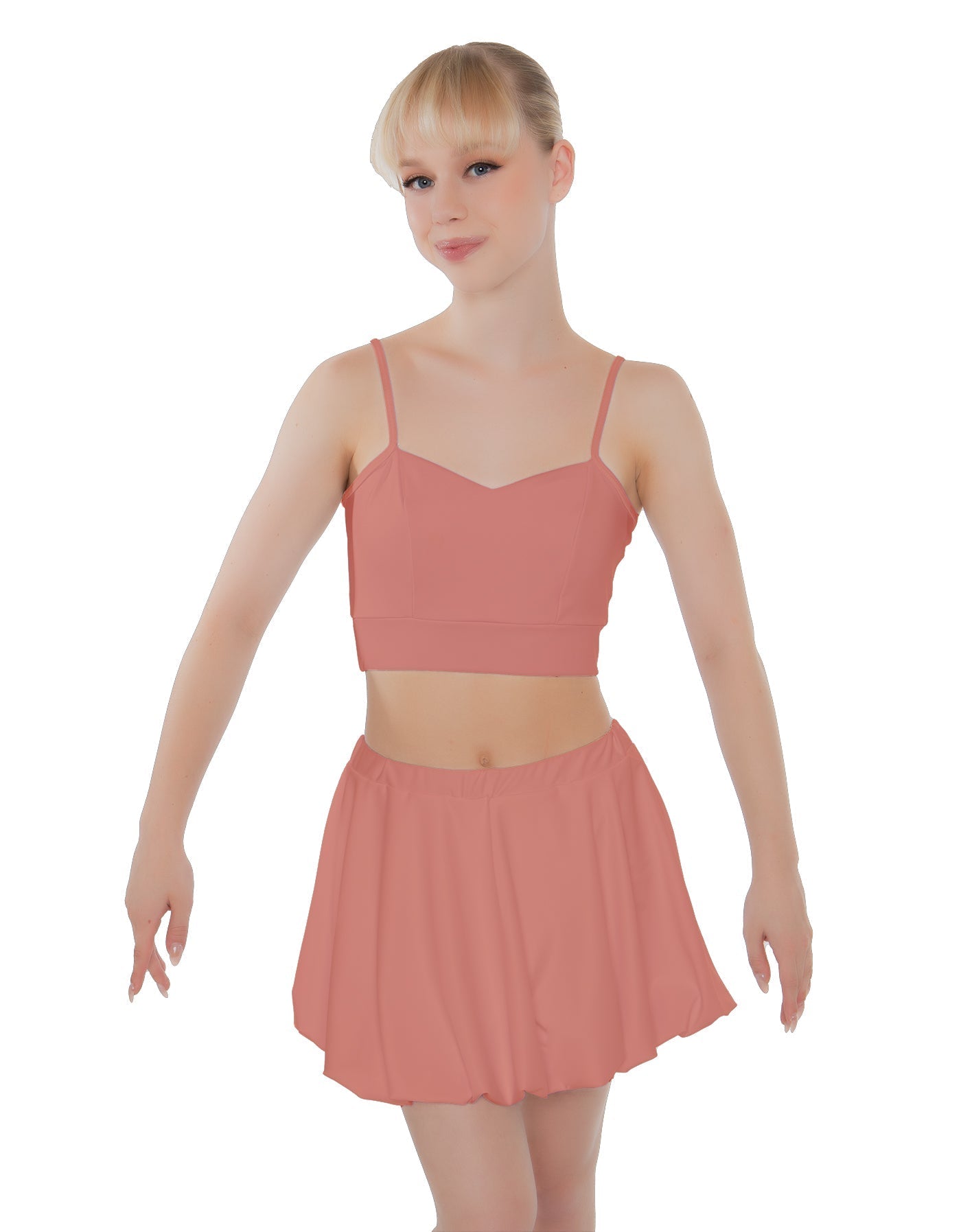 Solid Lycra Bubble Skort