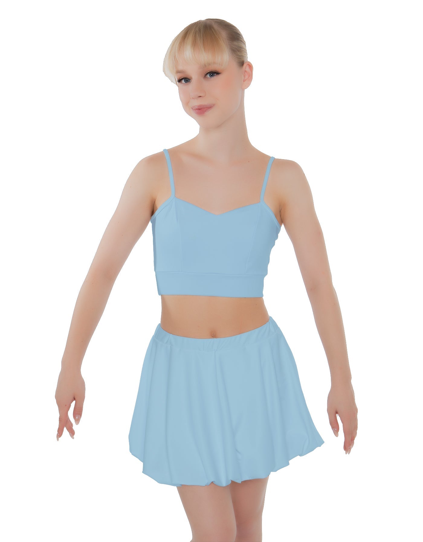 Solid Lycra Bubble Skort