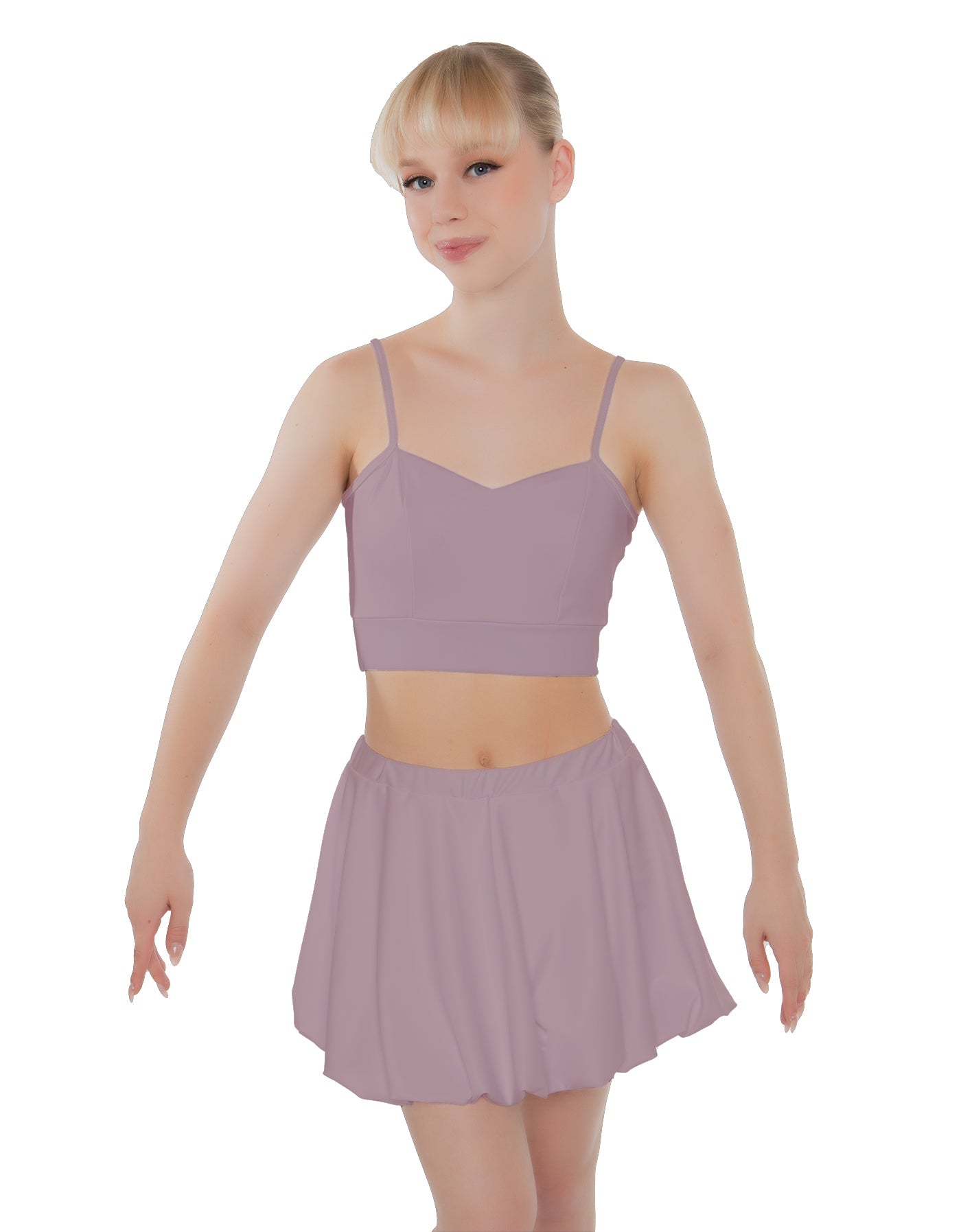 Solid Lycra Bubble Skort