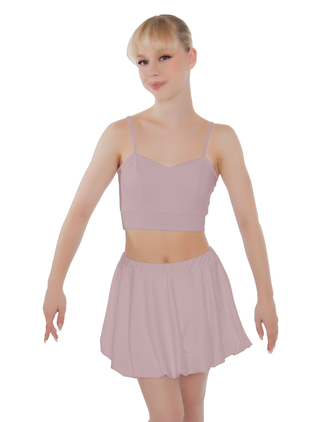 Solid Lycra Bubble Skort