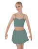 Solid Lycra Bubble Skort