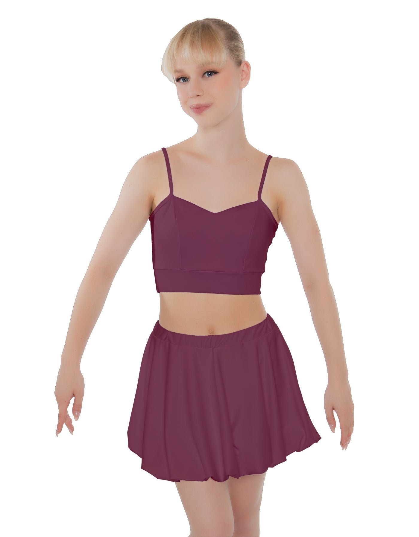 Solid Lycra Bubble Skort