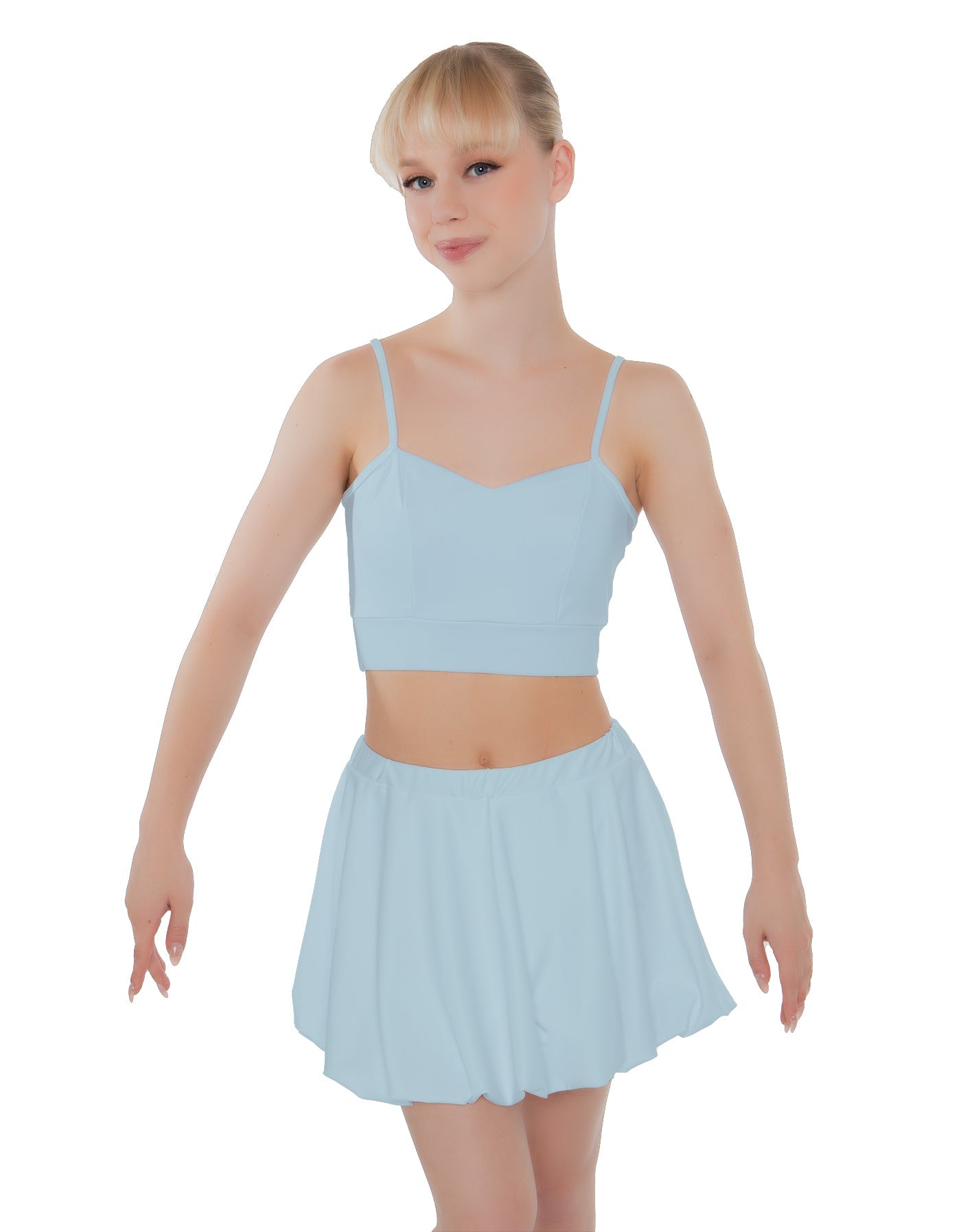 Solid Lycra Bubble Skort
