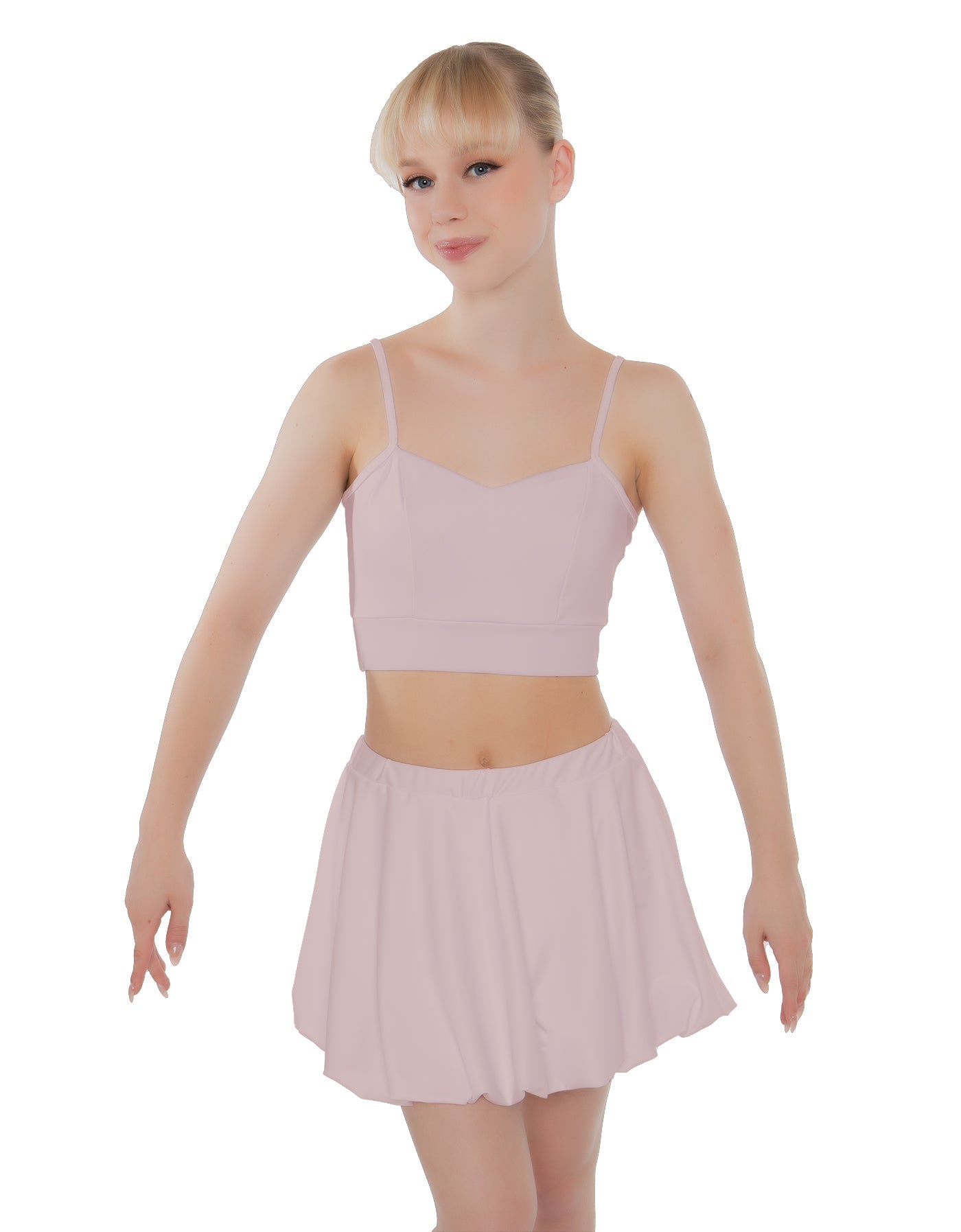 Solid Lycra Bubble Skort