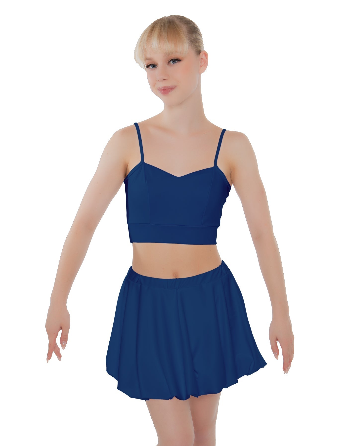 Solid Lycra Bubble Skort
