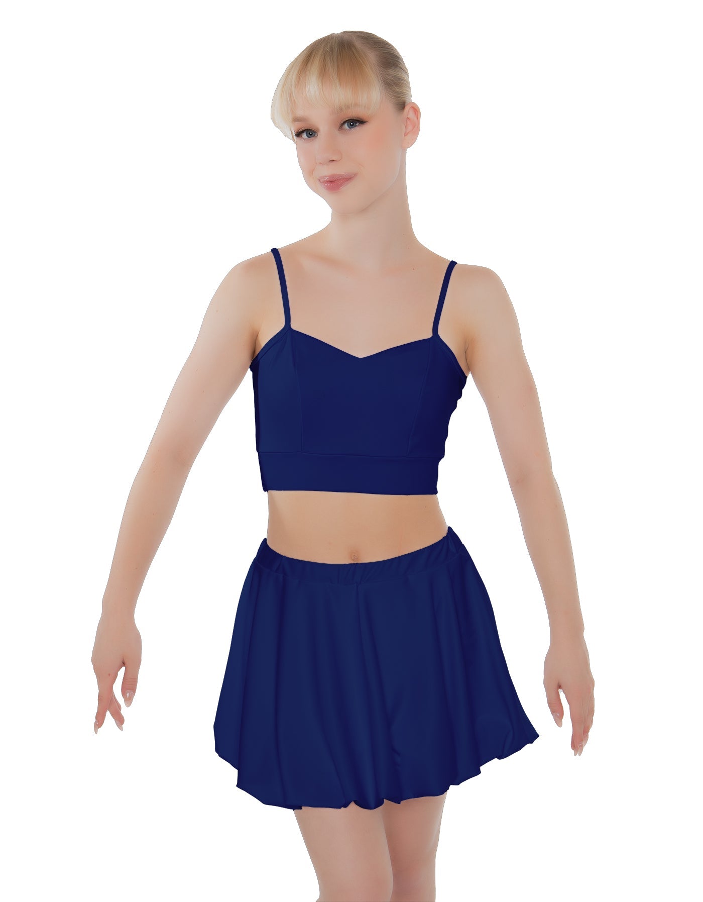 Solid Lycra Bubble Skort
