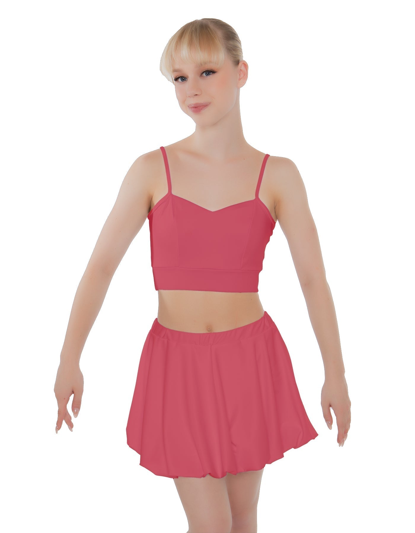 Solid Lycra Bubble Skort