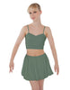 Solid Lycra Bubble Skort