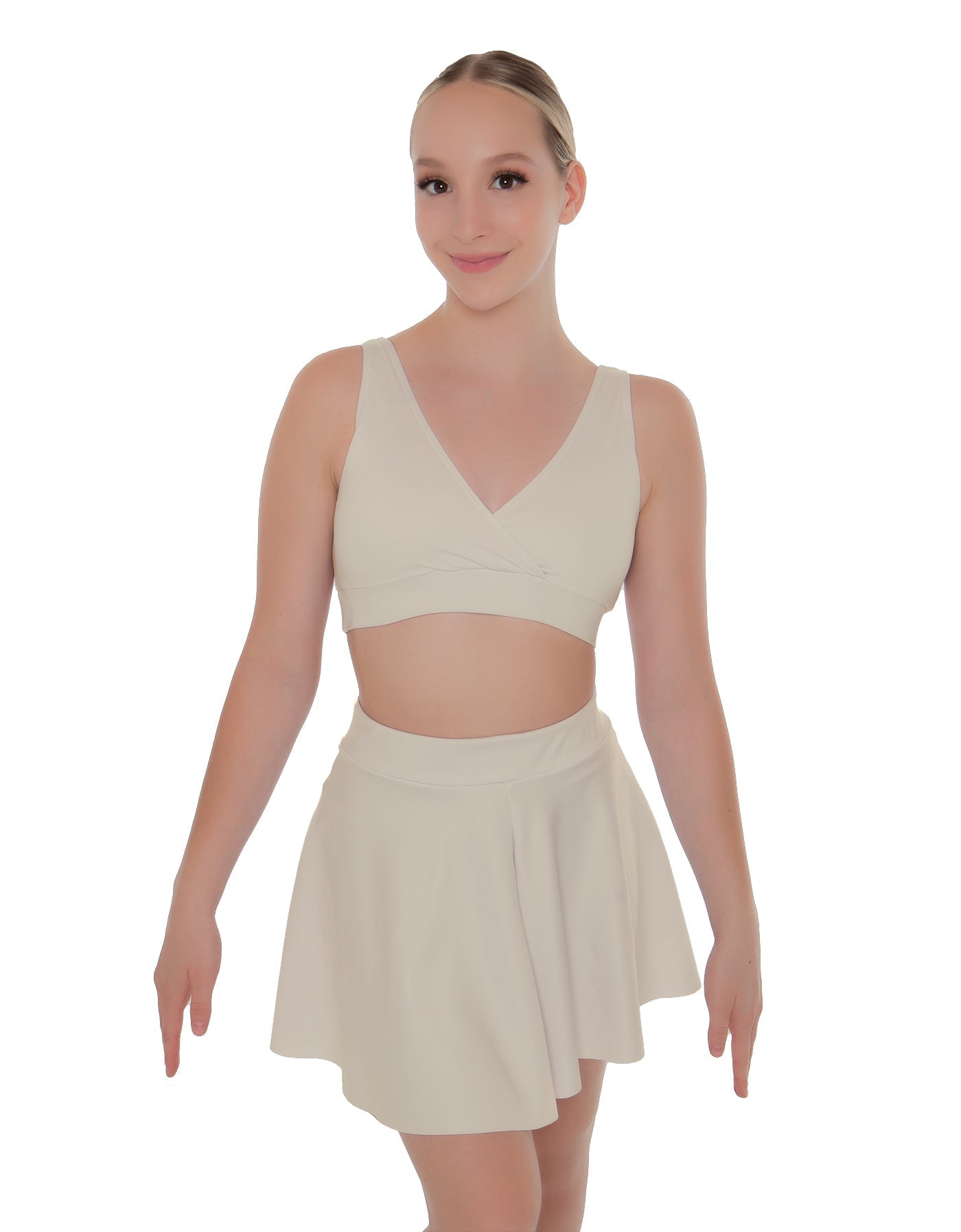 Solid Lycra Skater Skirt