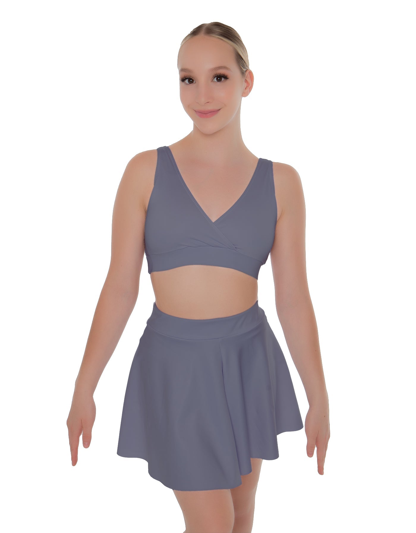 Solid Lycra Skater Skirt