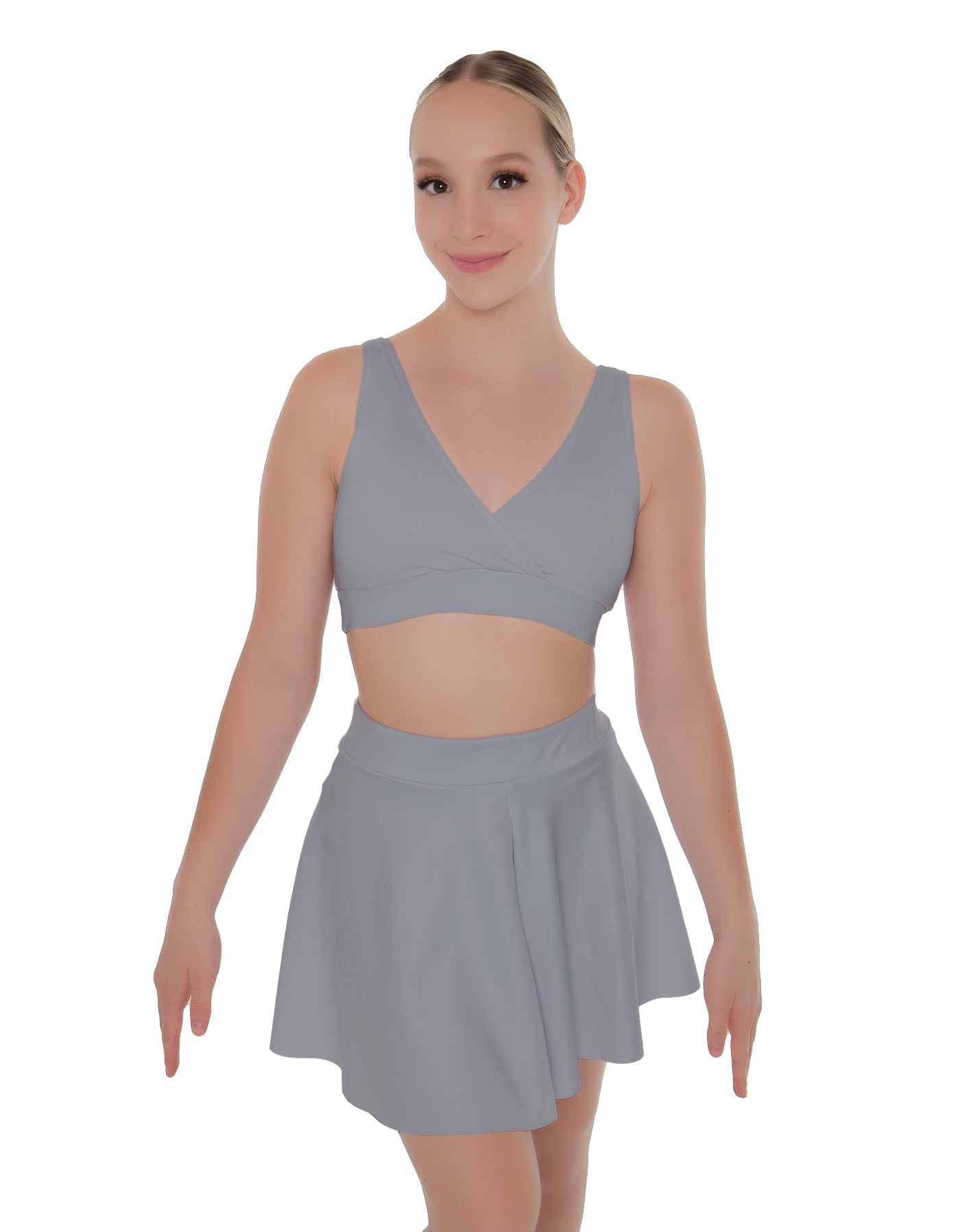 Solid Lycra Skater Skirt