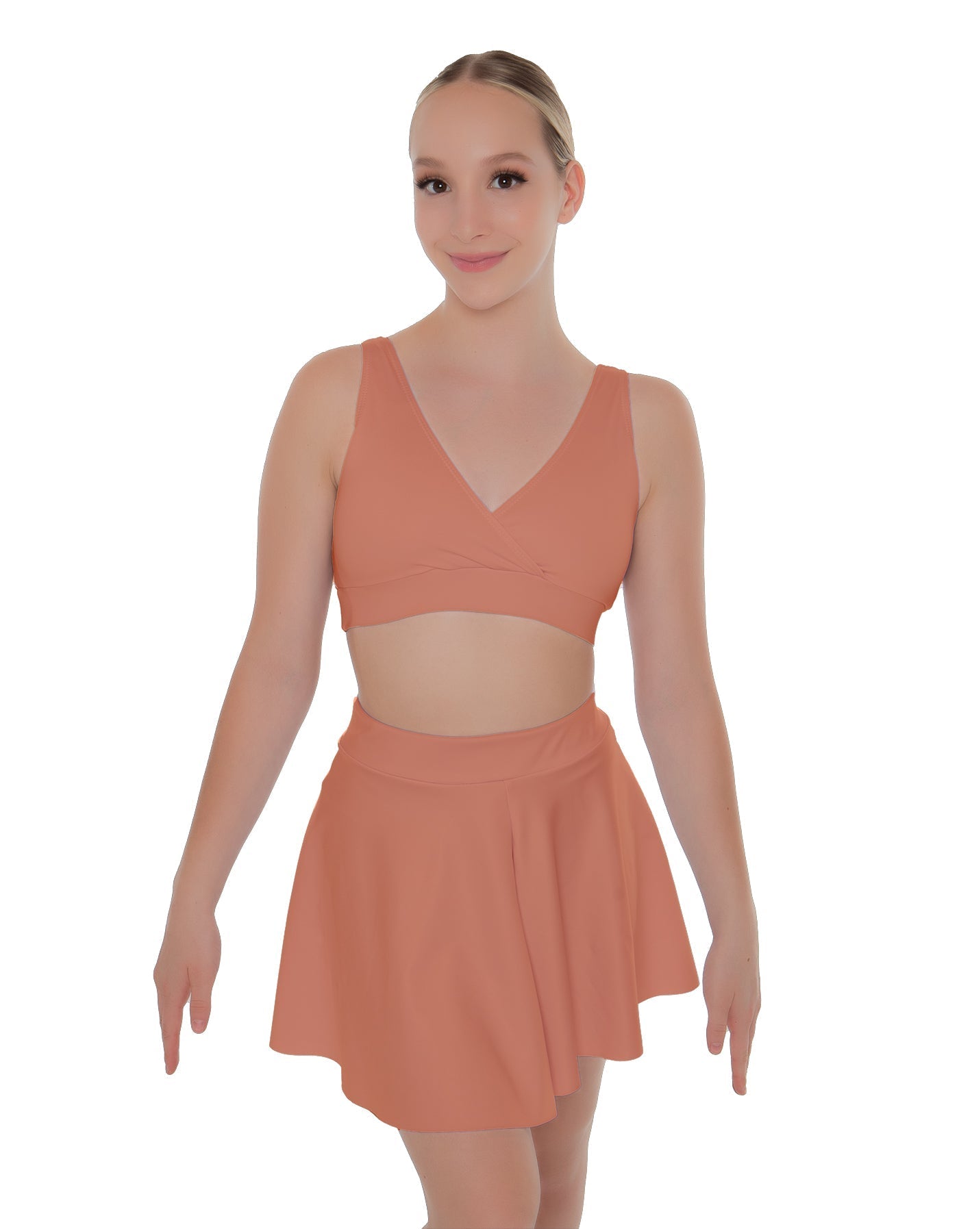 Solid Lycra Skater Skirt