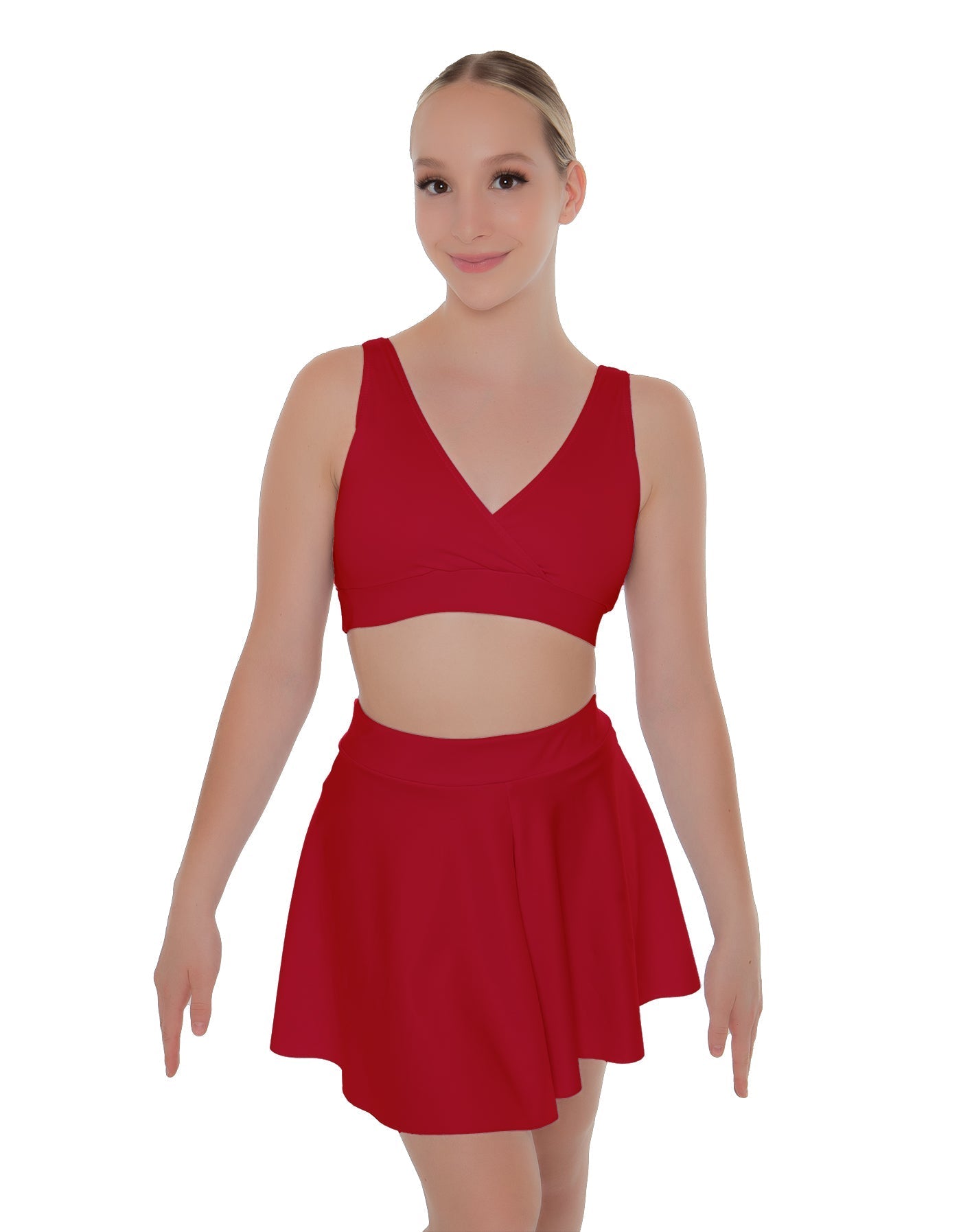 Solid Lycra Skater Skirt