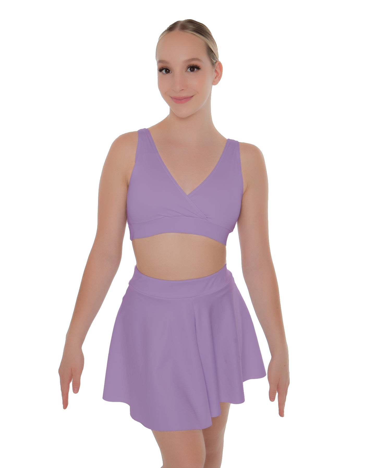Solid Lycra Skater Skirt