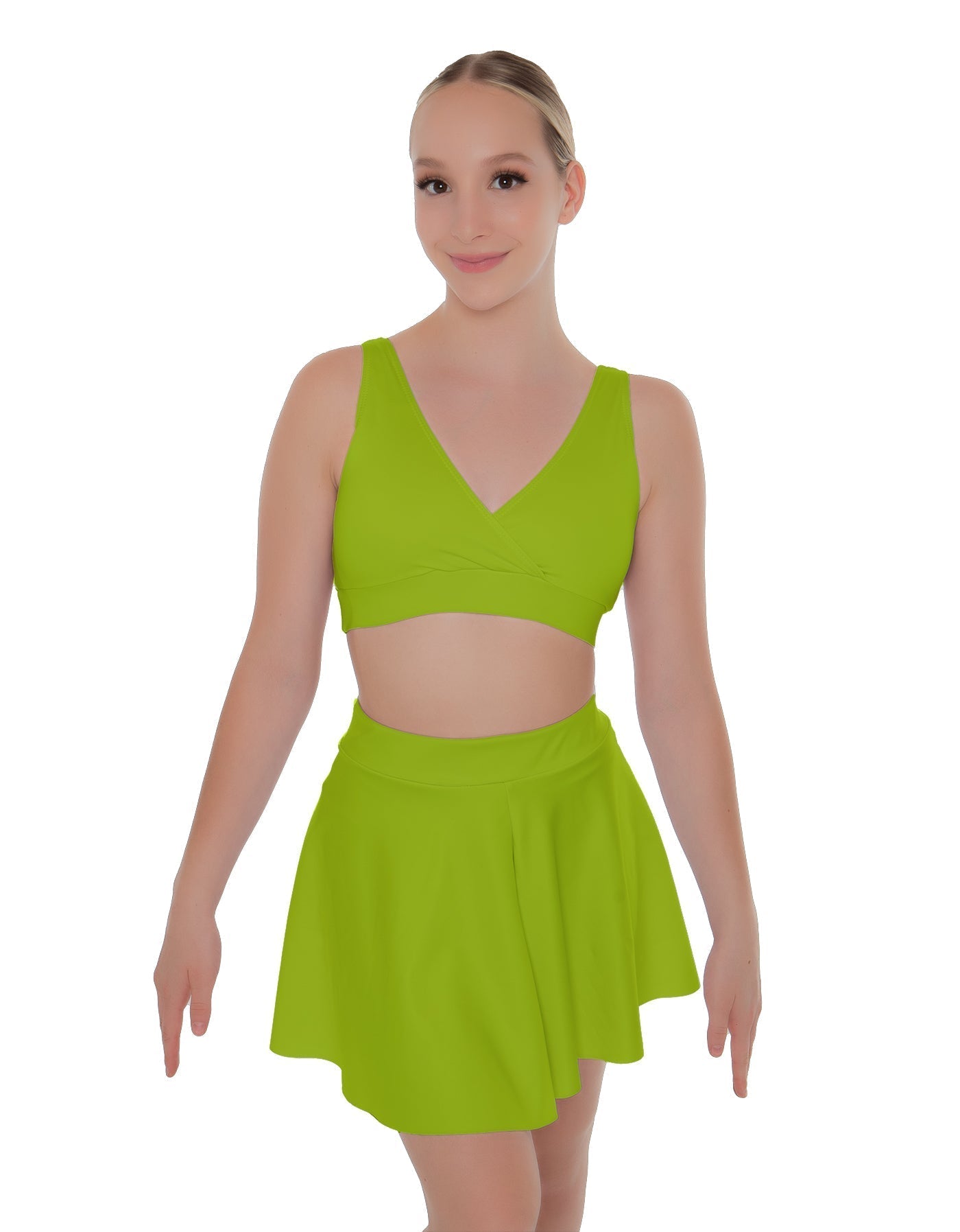 Solid Lycra Skater Skirt