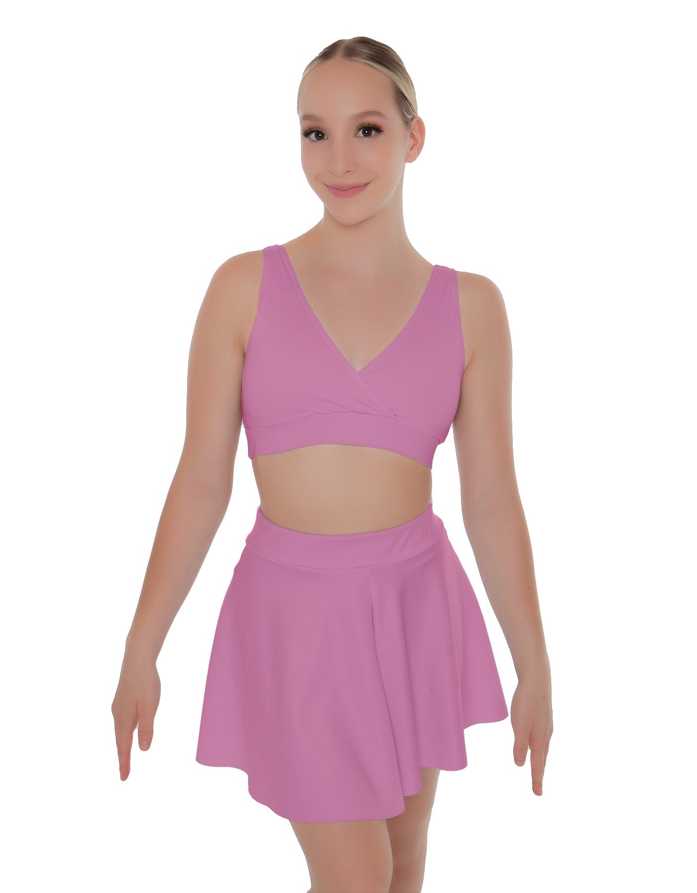 Solid Lycra Skater Skirt