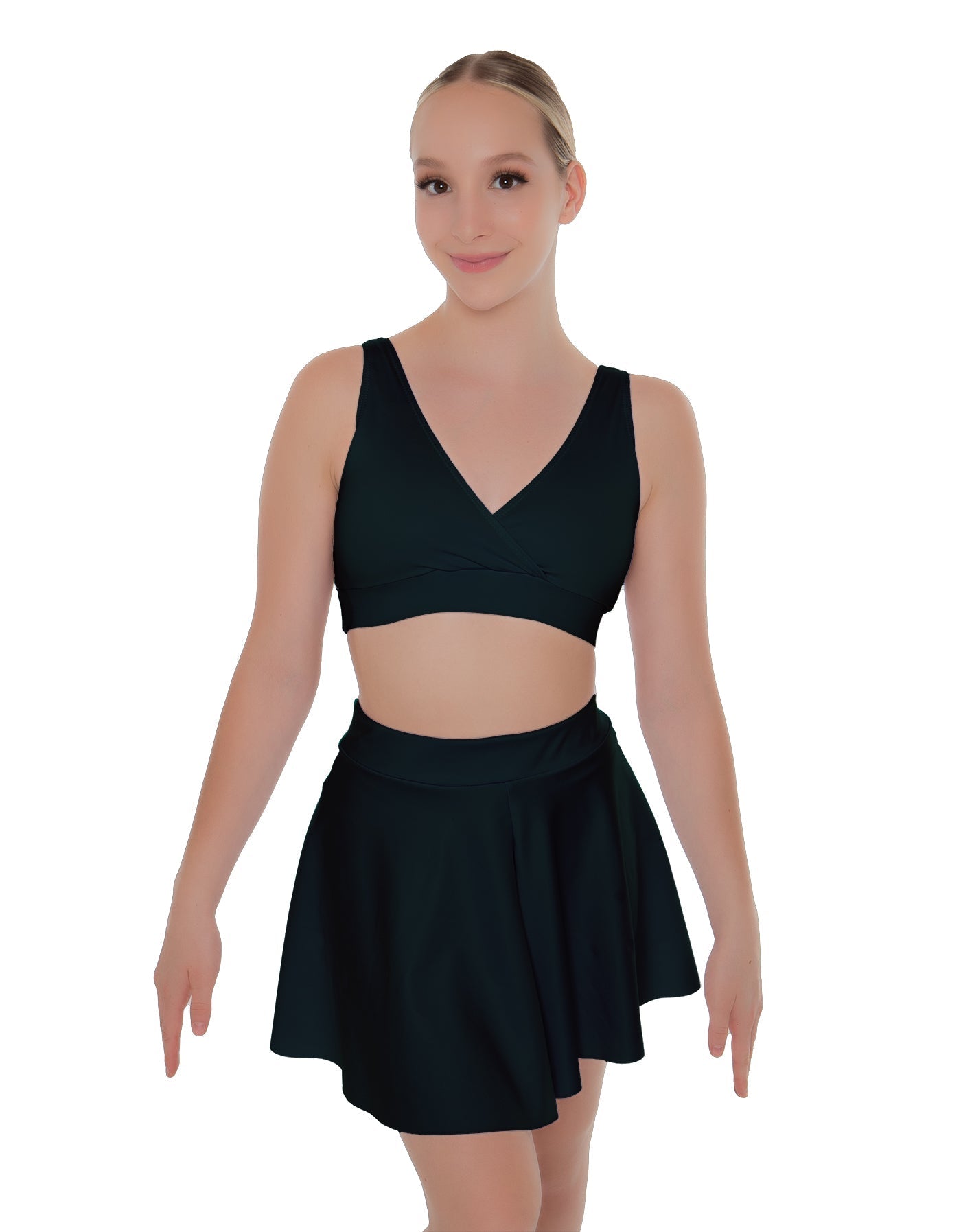 Solid Lycra Skater Skirt