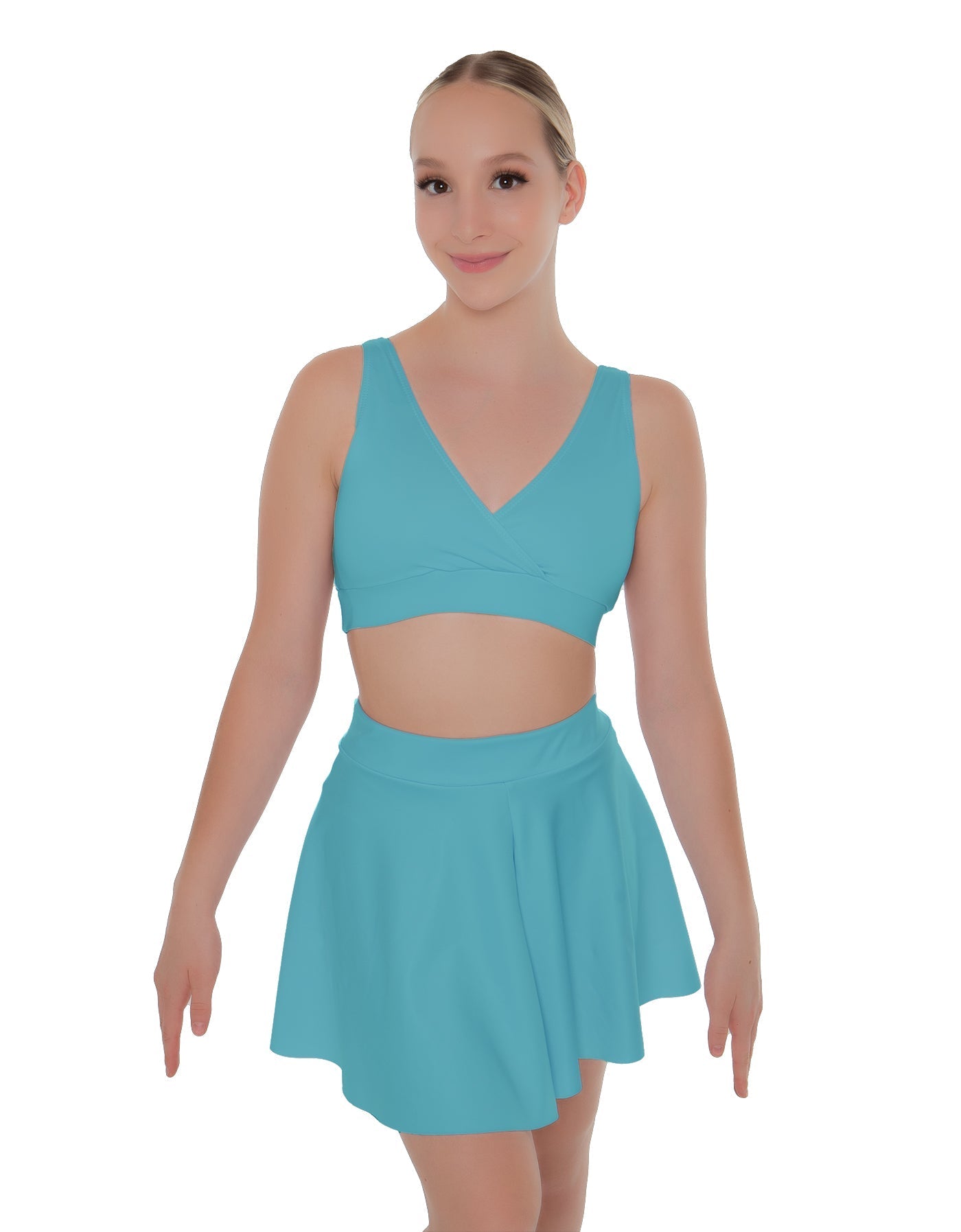 Solid Lycra Skater Skirt