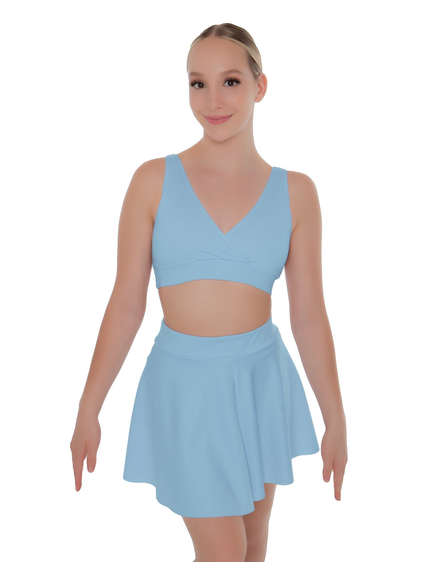 Solid Lycra Skater Skirt