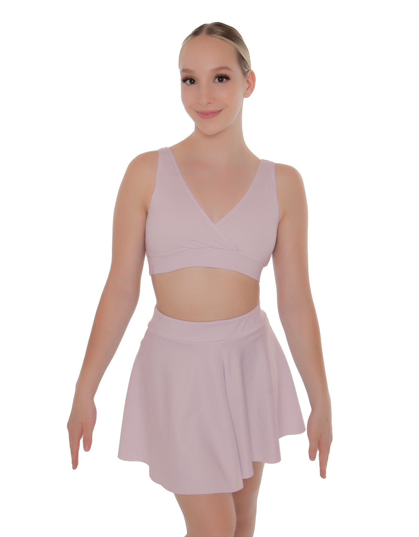 Solid Lycra Skater Skirt