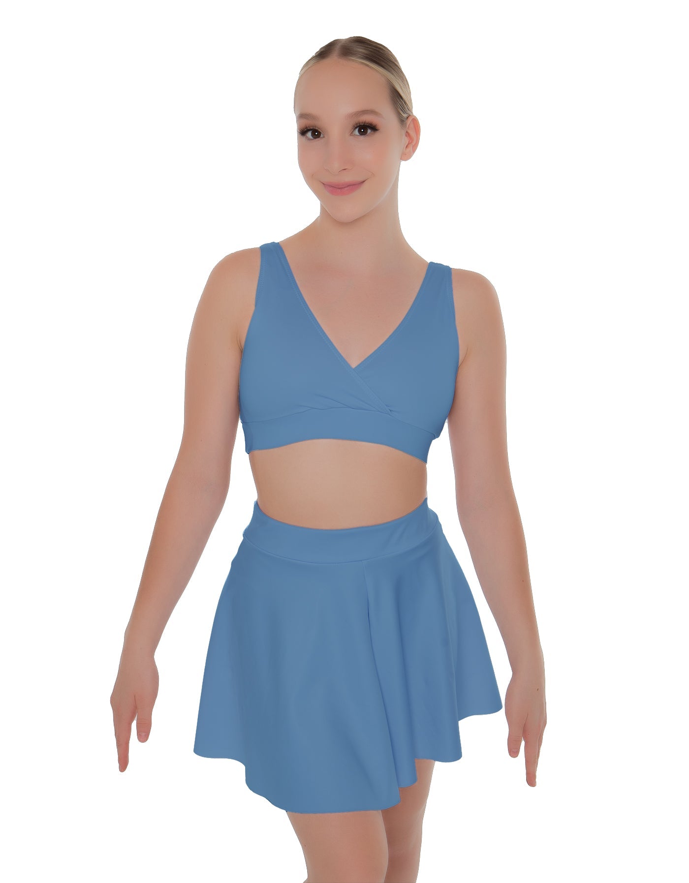 Solid Lycra Skater Skirt
