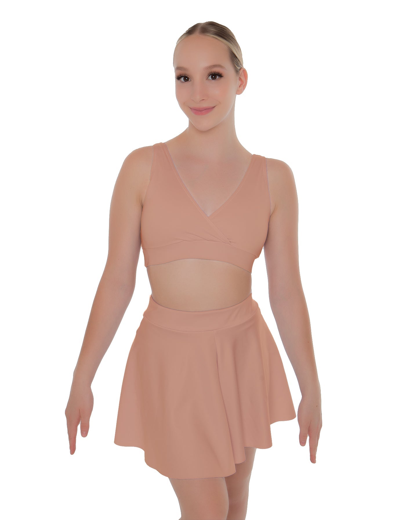 Solid Lycra Skater Skirt