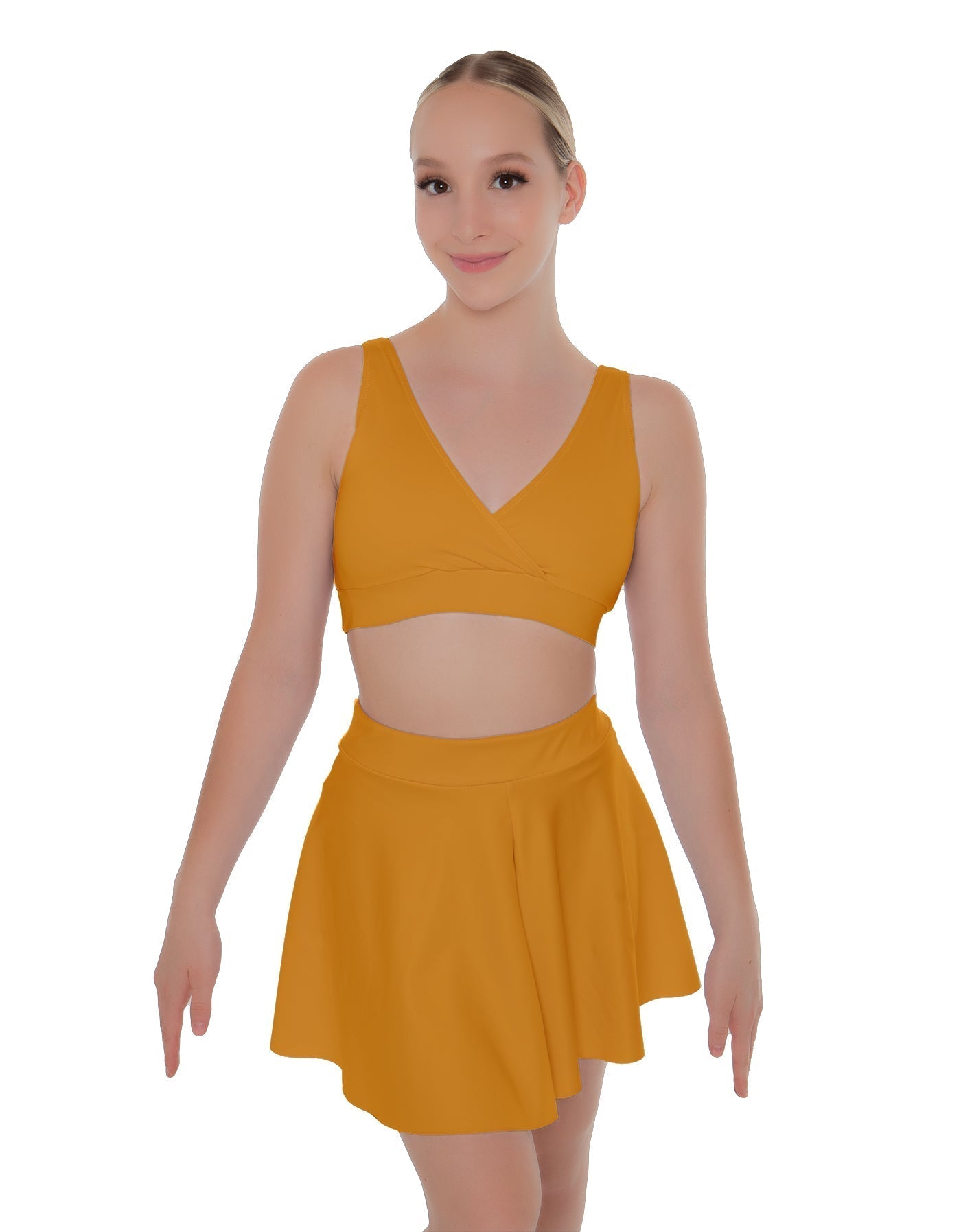 Solid Lycra Skater Skirt