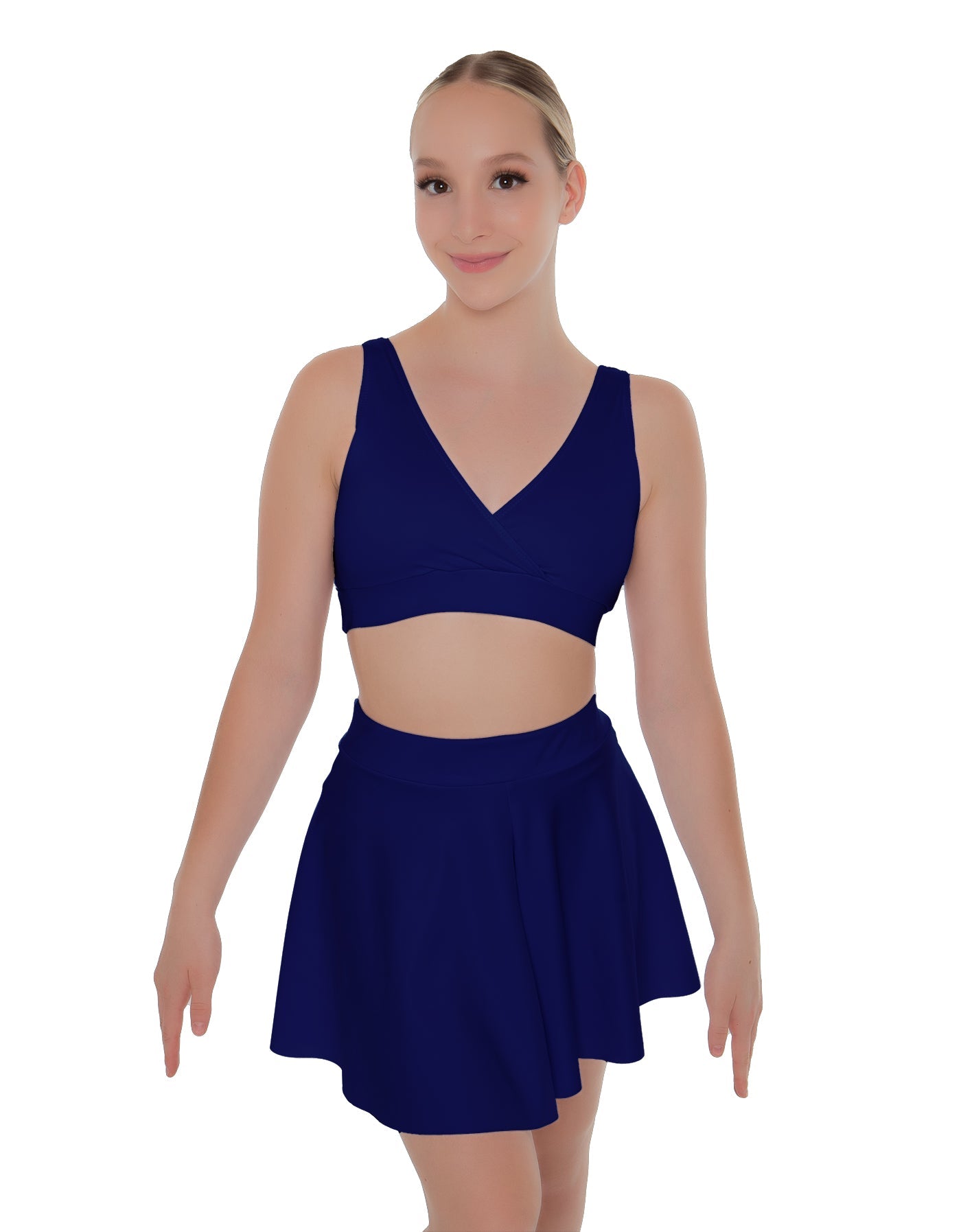 Solid Lycra Skater Skirt