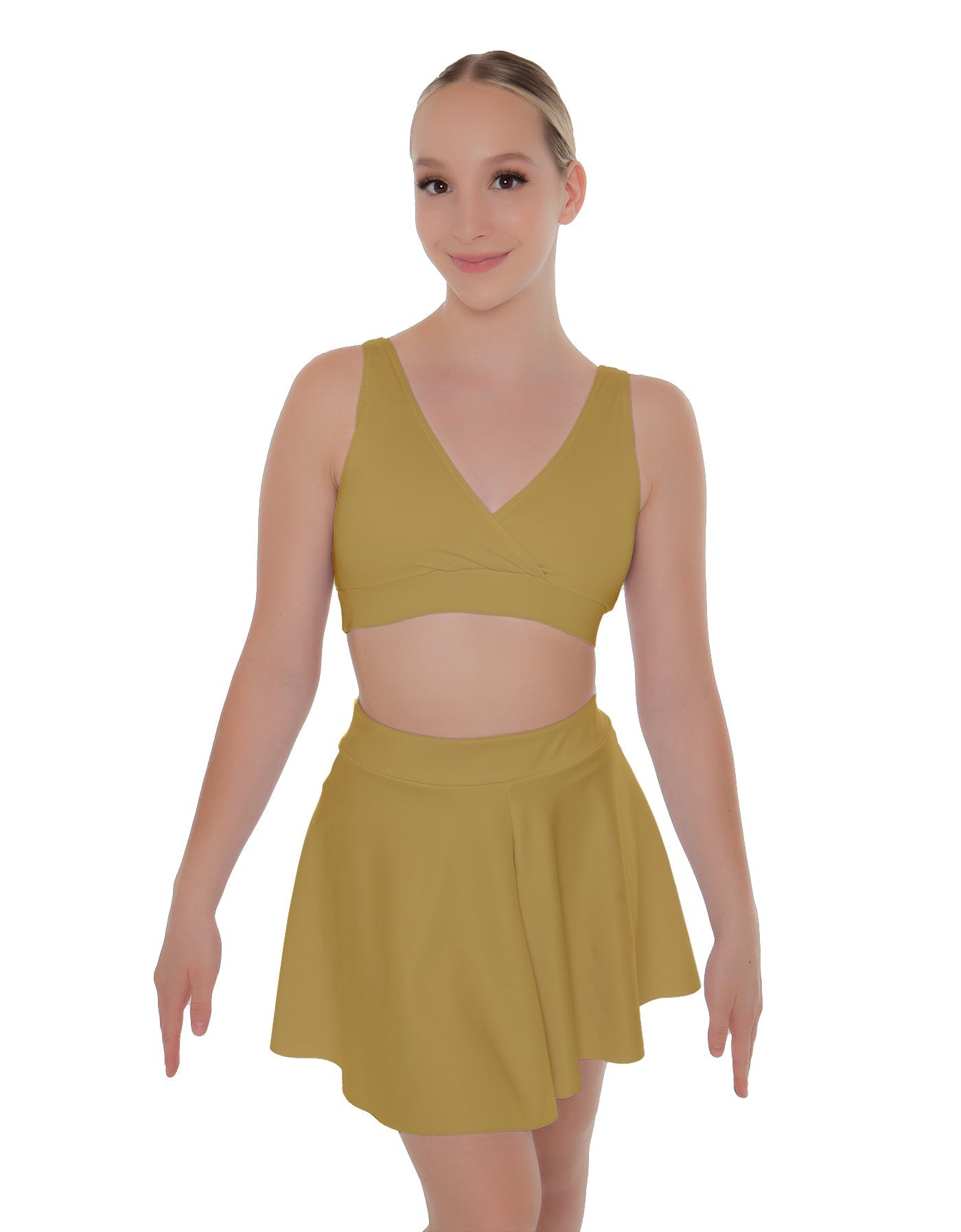 Solid Lycra Skater Skirt