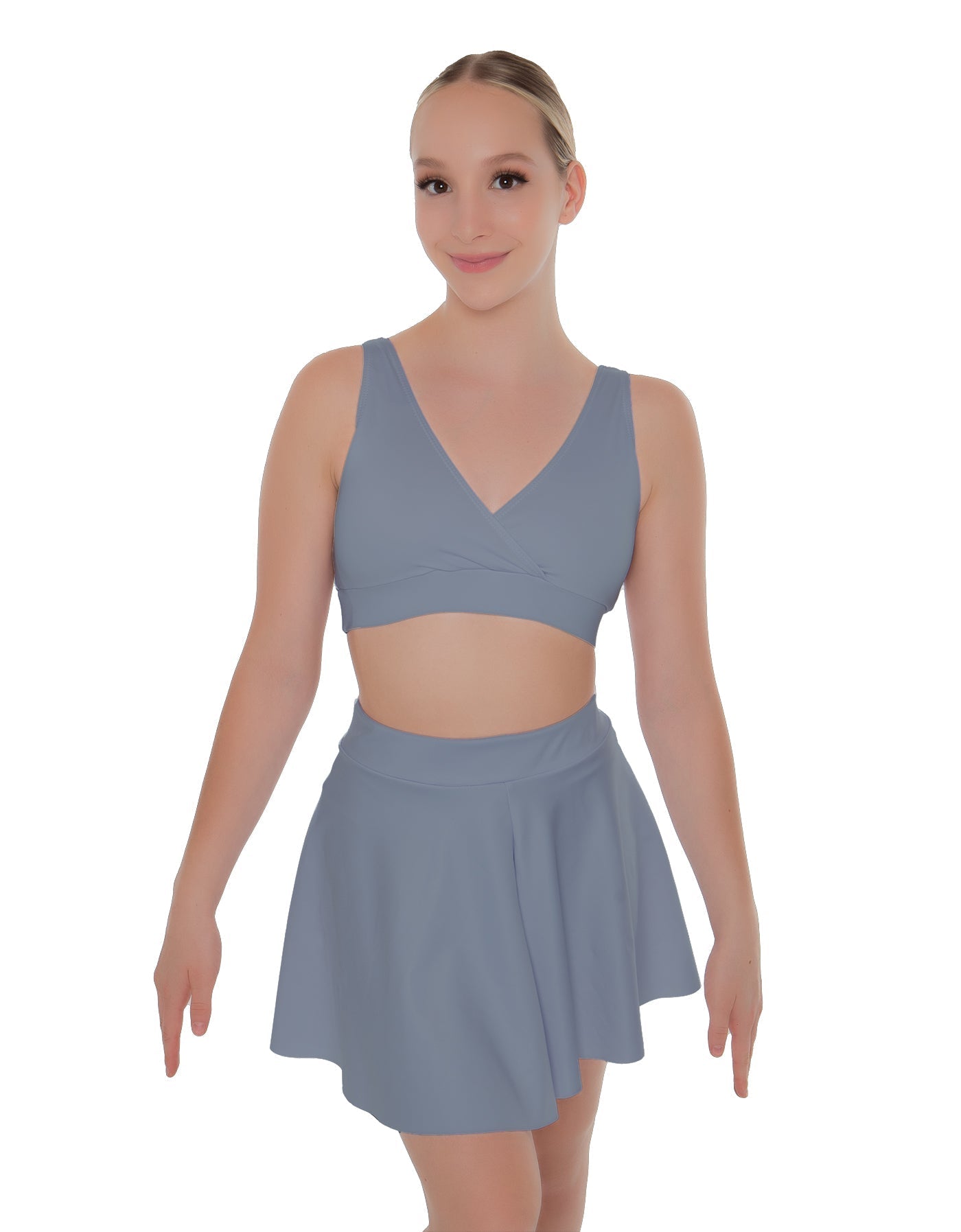 Solid Lycra Skater Skirt