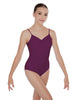 Solid Lycra Cami Leotard Low Back