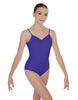 Solid Lycra Cami Leotard Low Back