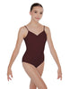 Solid Lycra Cami Leotard Low Back