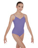 Solid Lycra Cami Leotard Low Back