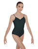 Solid Lycra Cami Leotard Low Back