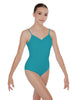 Solid Lycra Cami Leotard Low Back