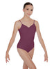 Solid Lycra Cami Leotard Low Back