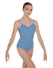 Solid Lycra Cami Leotard Low Back