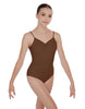 Solid Lycra Cami Leotard Low Back