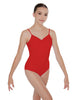 Solid Lycra Cami Leotard Low Back