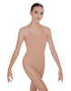 Solid Lycra Cami Leotard Low Back