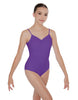 Solid Lycra Cami Leotard Low Back