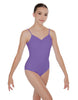 Solid Lycra Cami Leotard Low Back