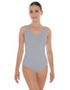 Solid Lycra Scoop Neck Open Back Leotard